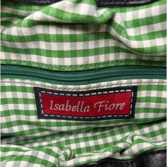 Y2K Isabella Fiore Embroidered Leather Clutch Bag & Large Wristlet - Picture 12 of 13